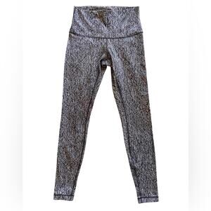 Lululemon High Times PantLuon Suited Jacquard Black White Size 8